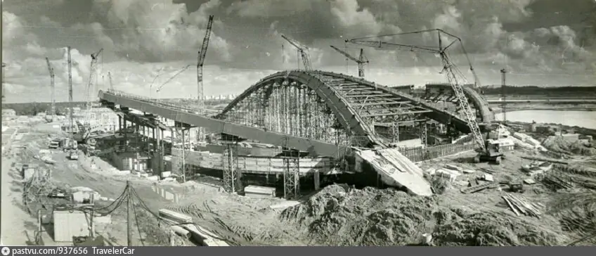 Строительство велотрека Крылатское 1978